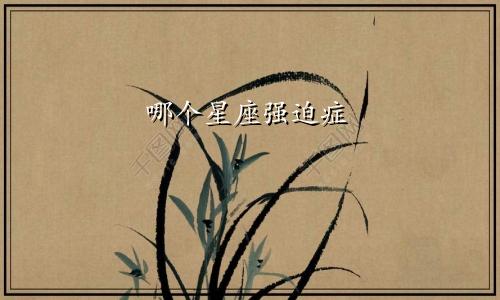 哪个星座强迫症