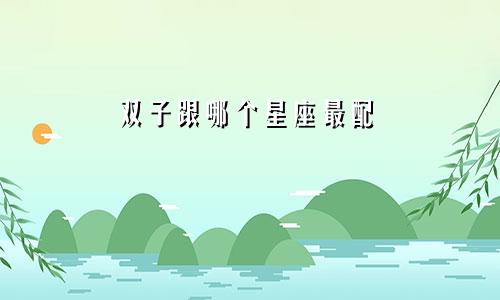 双子跟哪个星座最配
