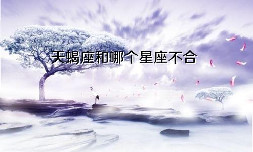 天蝎座和哪个星座不合
