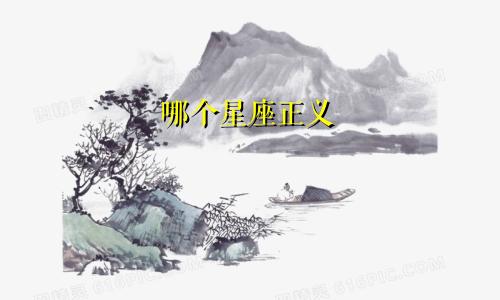 哪个星座正义