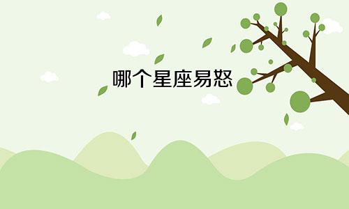 哪个星座易怒