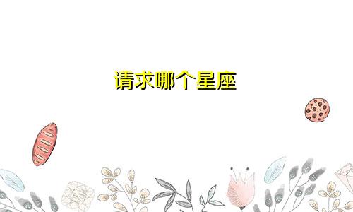 请求哪个星座