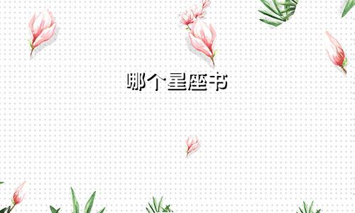 哪个星座书