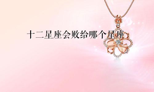 十二星座会败给哪个星座