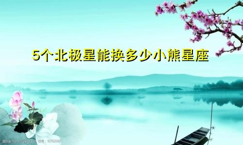 5个北极星能换多少小熊星座