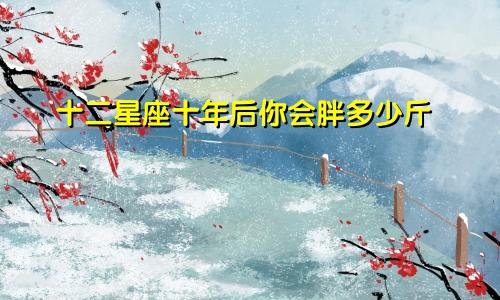十二星座十年后你会胖多少斤