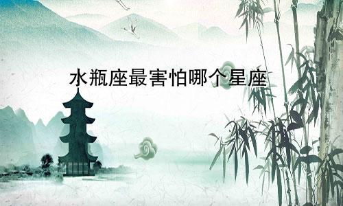 水瓶座最害怕哪个星座