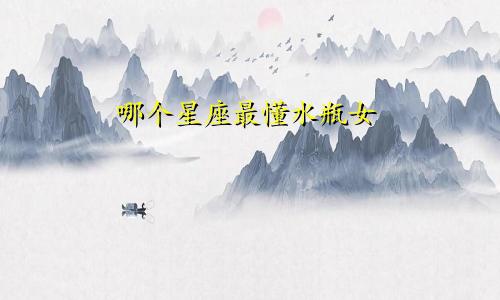 哪个星座最懂水瓶女