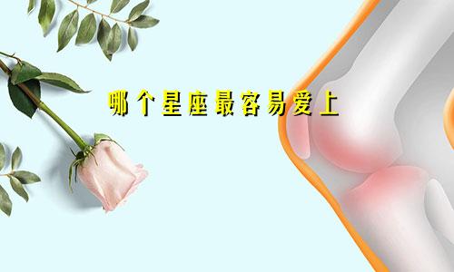 哪个星座最容易爱上