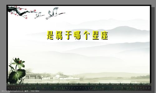是属于哪个星座