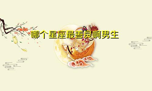 哪个星座最善良啊男生