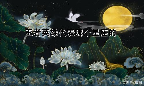 王者英雄代表哪个星座的