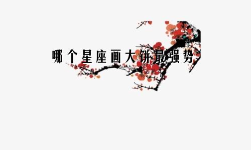 哪个星座画大饼最强势