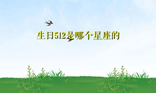 生日512是哪个星座的