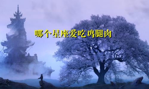 哪个星座爱吃鸡腿肉