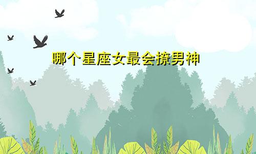 哪个星座女最会撩男神