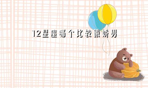 12星座哪个比较傲娇男