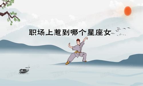 职场上惹到哪个星座女