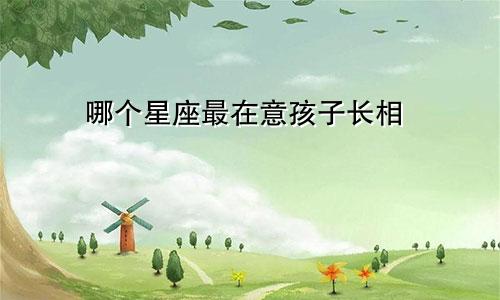 哪个星座最在意孩子长相