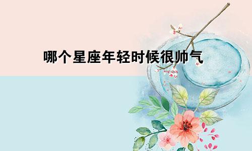哪个星座年轻时候很帅气