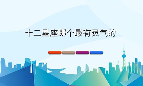 十二星座哪个最有灵气的