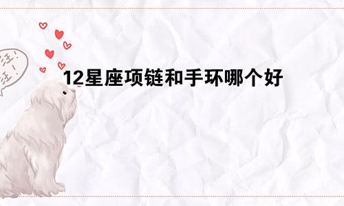 12星座项链和手环哪个好