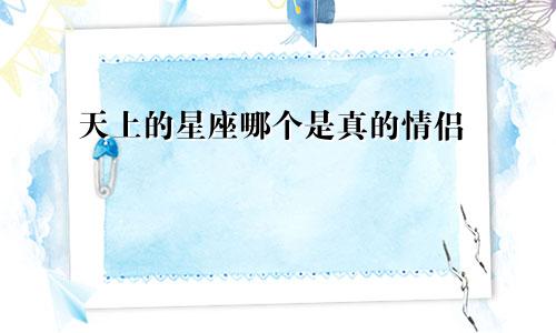 天上的星座哪个是真的情侣
