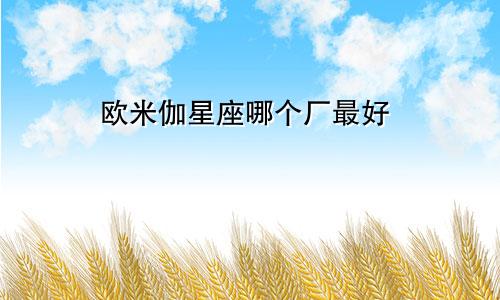 欧米伽星座哪个厂最好