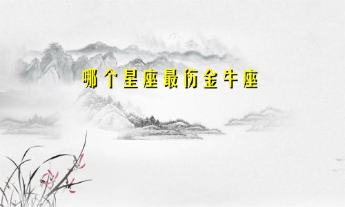 哪个星座最伤金牛座
