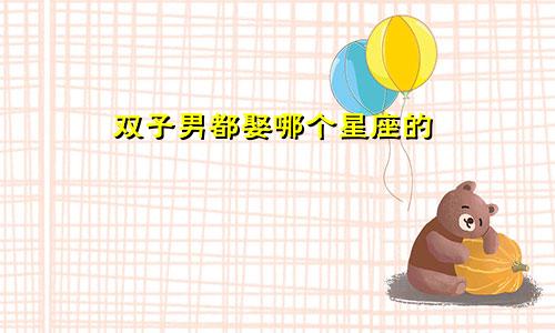 双子男都娶哪个星座的
