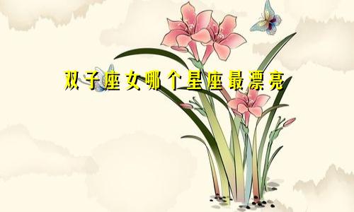 双子座女哪个星座最漂亮