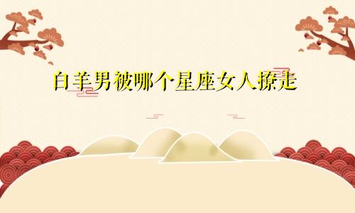 白羊男被哪个星座女人撩走