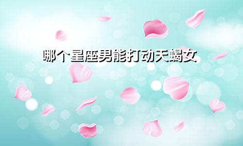 哪个星座男能打动天蝎女