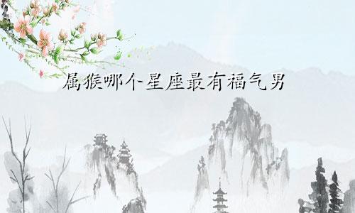 属猴哪个星座最有福气男