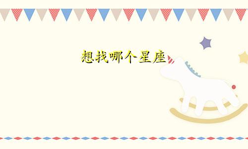想找哪个星座