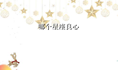 哪个星座良心