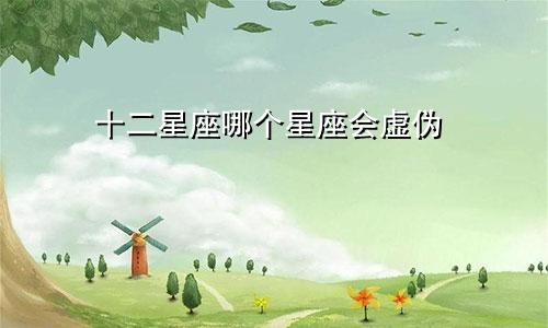 十二星座哪个星座会虚伪