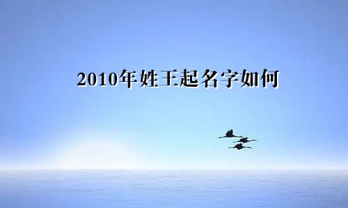 2010年姓王起名字如何