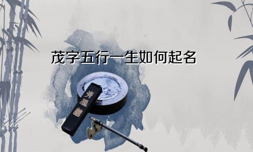 茂字五行一生如何起名