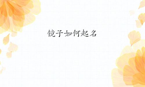 镜子如何起名