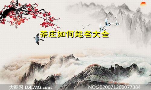 茶庄如何起名大全