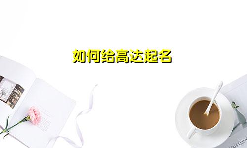 如何给高达起名