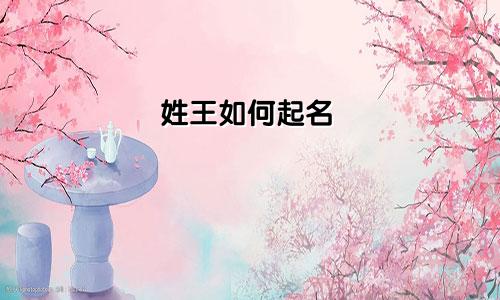 姓王如何起名