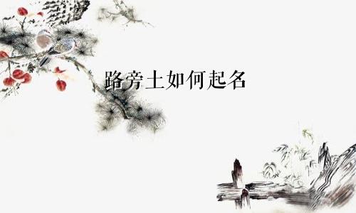 路旁土如何起名