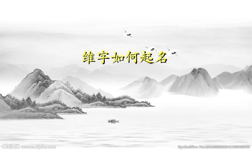 维字如何起名