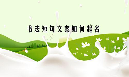 书法短句文案如何起名